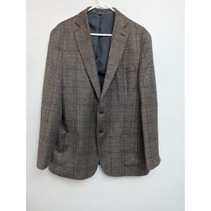 B1 Jos A. Banks Glen Plaid Grey Blazer Slim Fit 1905  Comfort Men's 44L